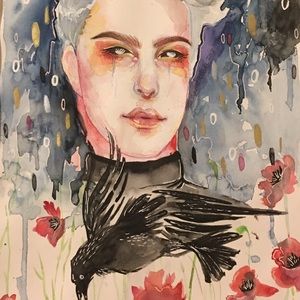 . “Morpheus” watercolor painting